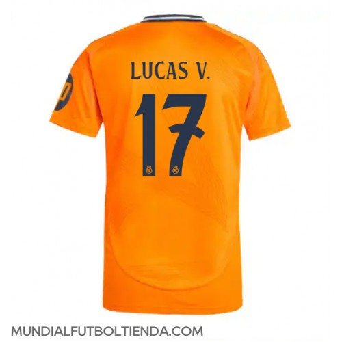 Camiseta Real Madrid Lucas Vazquez #17 Segunda Equipación Replica 2024-25 mangas cortas